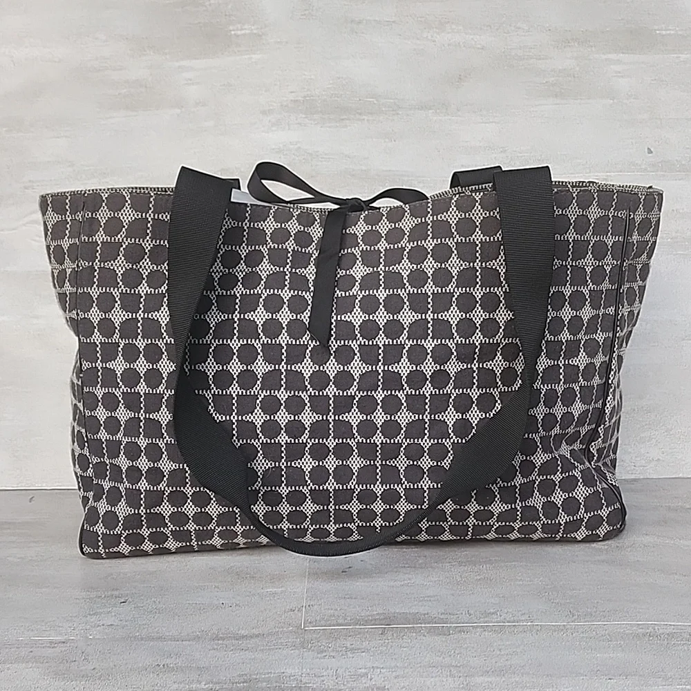 Kate Spade Black and White Geometric Diaper Bag